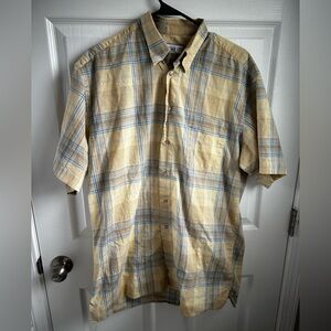 St. Croix Men's Plaid Short Sleeve Button Down Shirt